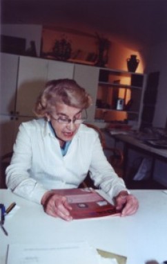 Odilia Suárez en su estudio